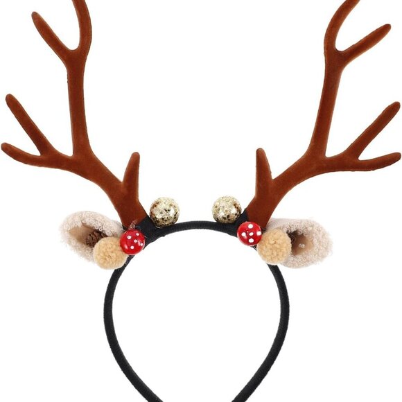 Reindeer Antler Headband Christmas Costume Festive Party Cosplay Holiday Accesso main image 8